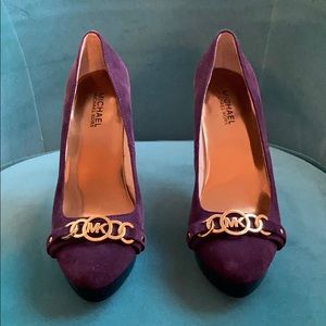 Gorgeous Michael Kors plum high heels!